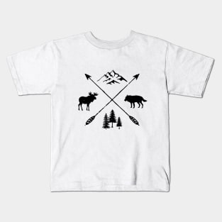 Wild nature in mountains of the north Kids T-Shirt